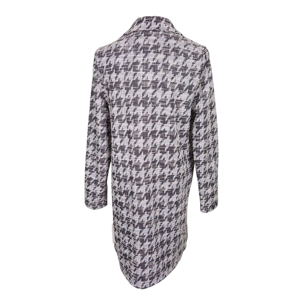 MELLODAY ANthropologie Black and White Houndstooth Blazer - Picture 2 of 9